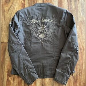 Harley-Davidson Woman’s Embroidered Motorcycle Jacket, Size: M